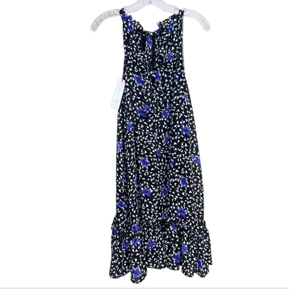 NWT BCBG Generation Relax Halter Neck Tie Chiffon Mini Fallen Petal Large - Picture 5 of 16